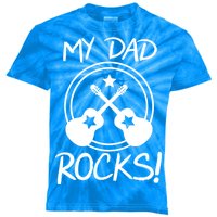 My Dad Rocks Kids Tie-Dye T-Shirt