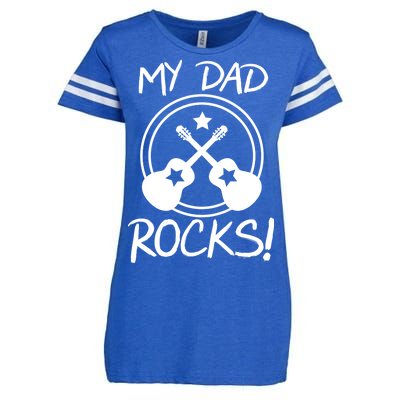 My Dad Rocks Enza Ladies Jersey Football T-Shirt