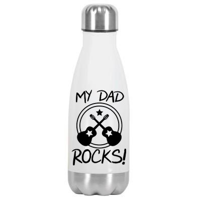 My Dad Rocks Stainless Steel Insulated Water Bottle