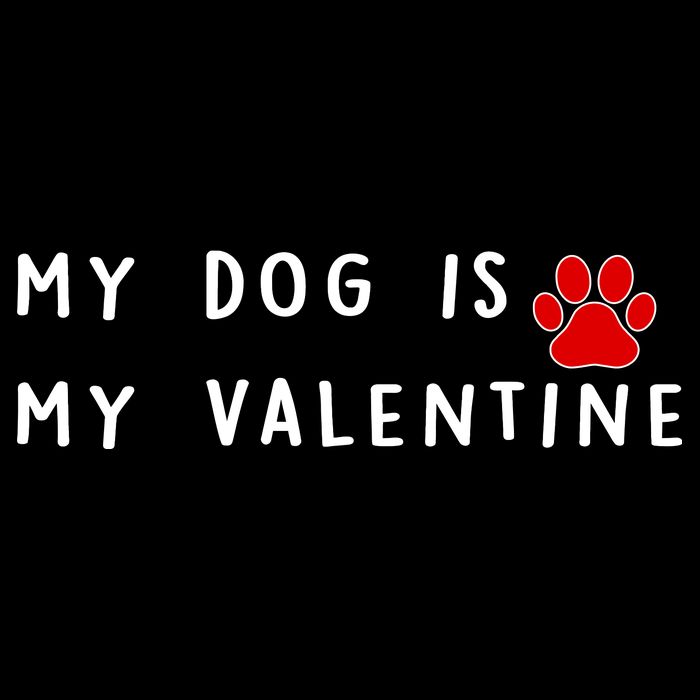My Dog Is My Valentine Doggie Tank