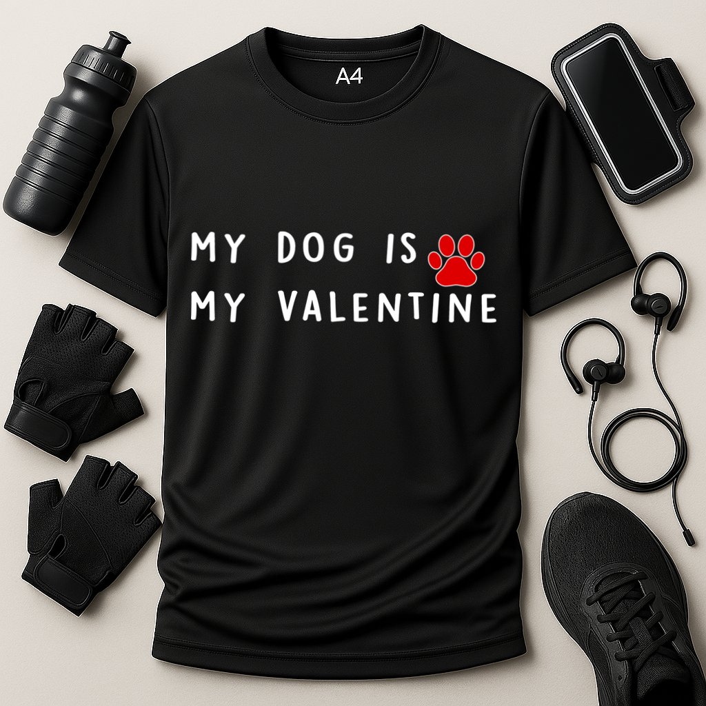 My Dog Is My Valentine Cooling Performance Crew T-Shirt