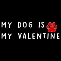 My Dog Is My Valentine Bucket Hat