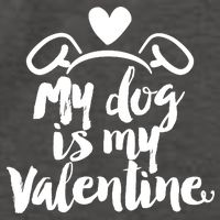 My Dog Is My Valentine Cute Vector Backpack