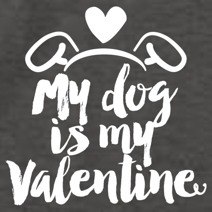 My Dog Is My Valentine Cute Vector Backpack