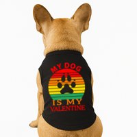 My Dog Is My Valentine Retro Doggie Tank