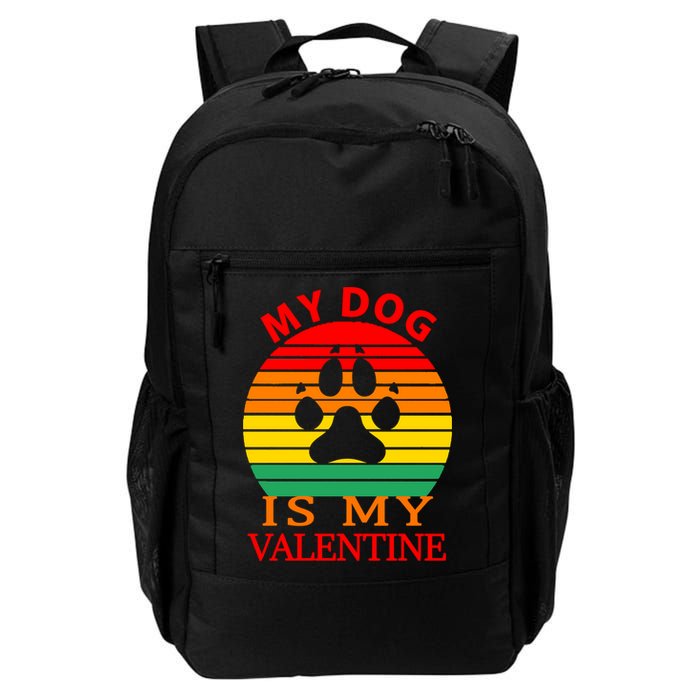 My Dog Is My Valentine Retro Backpack