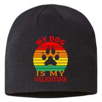 My Dog Is My Valentine Retro Sustainable Beanie