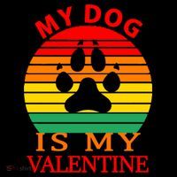 My Dog Is My Valentine Retro Wool Snapback Cap