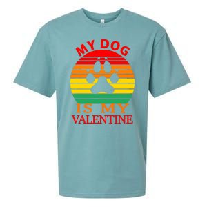 My Dog Is My Valentine Retro Sueded Cloud Jersey T-Shirt