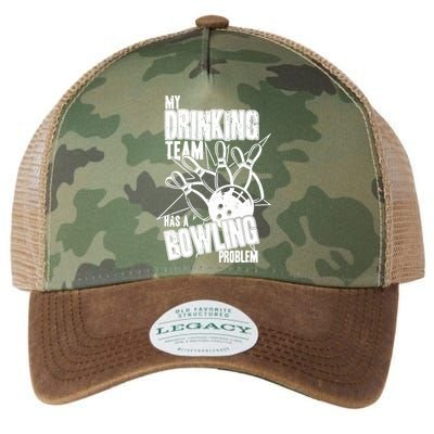 My Drinking Team Has A Bowling Problem Legacy Tie Dye Trucker Hat