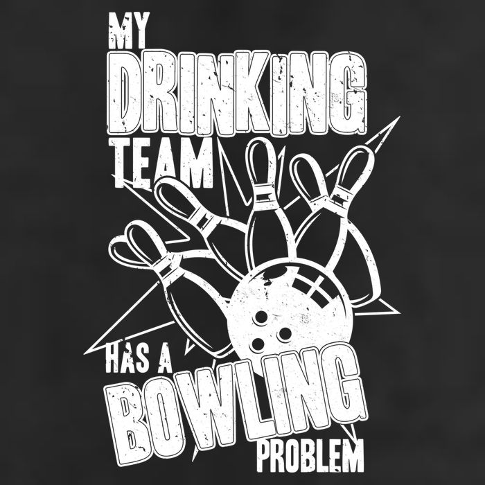 My Drinking Team Has A Bowling Problem 7 Panel Mesh Trucker Snapback Hat