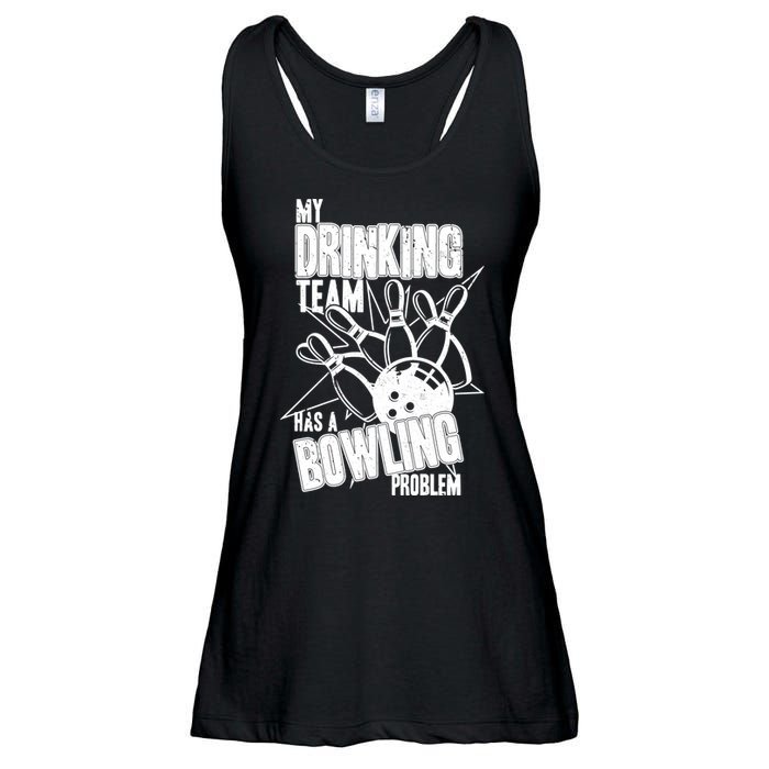 My Drinking Team Has A Bowling Problem Ladies Essential Flowy Tank