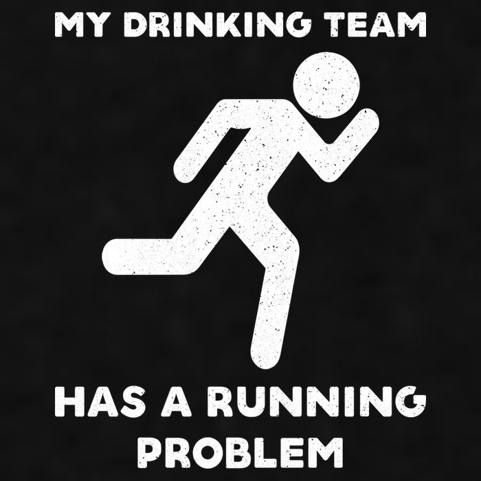 My Drinking Team Has A Running Problem Ladies PosiCharge Tri-Blend Wicking Tank