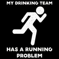 My Drinking Team Has A Running Problem Metallic Star Ornament