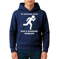 My Drinking Team Has A Running Problem Kids Hoodie