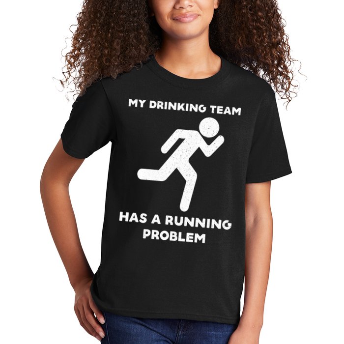 My Drinking Team Has A Running Problem Kids T-Shirt