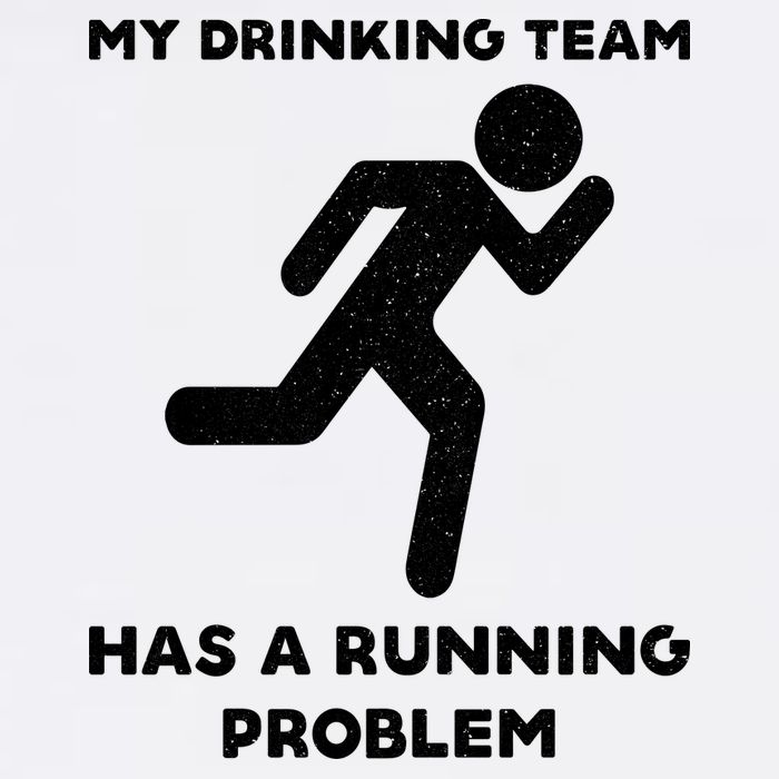 My Drinking Team Has A Running Problem Garment-Dyed Sweatshirt