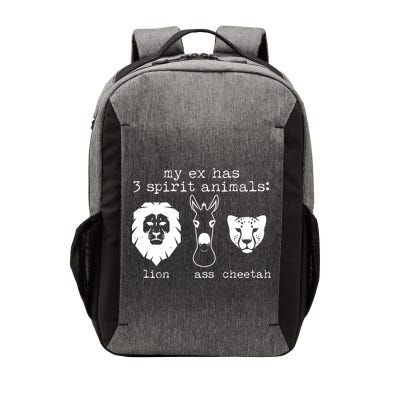 My Ex Has Three Spirit Animals Lion Ass Cheetah Vector Backpack