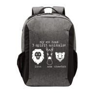 My Ex Has Three Spirit Animals Lion Ass Cheetah Vector Backpack