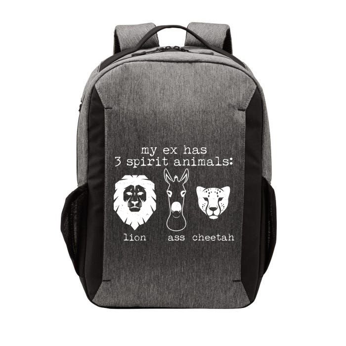 My Ex Has Three Spirit Animals Lion Ass Cheetah Vector Backpack