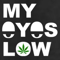 My Eyes Low Smoke Weed High Life Adult Drive Performance Visor