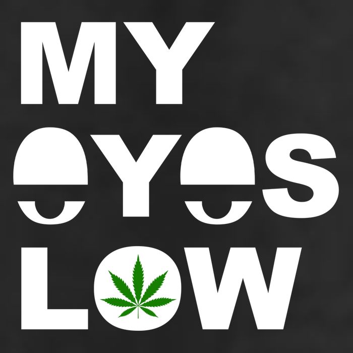 My Eyes Low Smoke Weed High Life Adult Drive Performance Visor