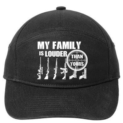 My Family Is Louder Than Yours 7-Panel Snapback Hat