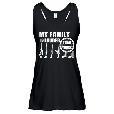 My Family Is Louder Than Yours Ladies Essential Flowy Tank