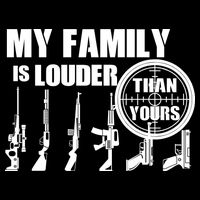 My Family Is Louder Than Yours 16 in Basic Backpack