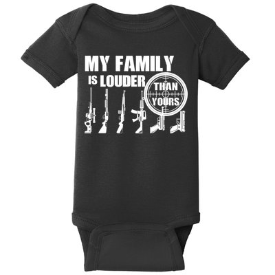 My Family Is Louder Than Yours Baby Bodysuit