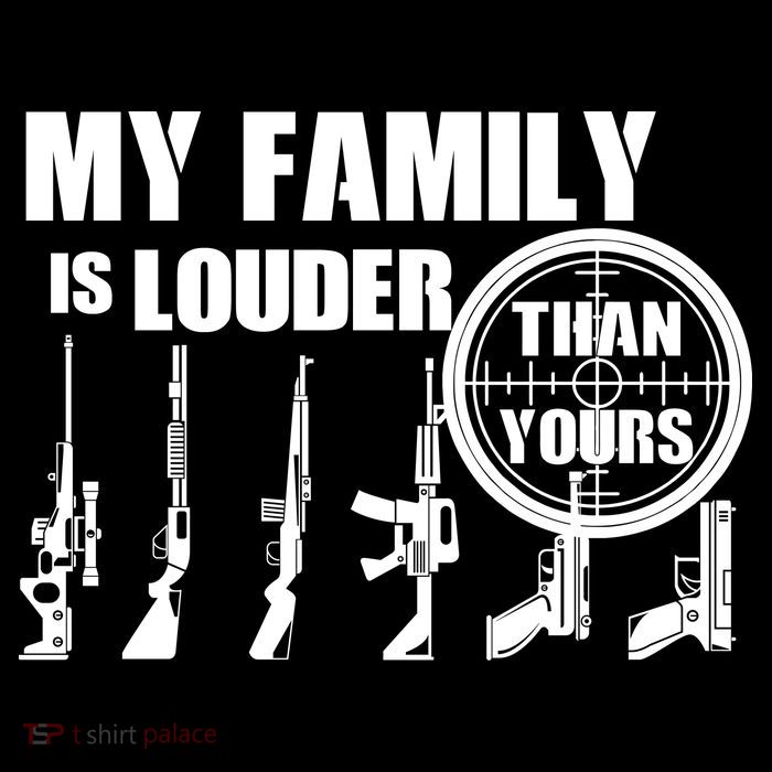 My Family Is Louder Than Yours Womens T-Shirt