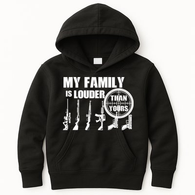 My Family Is Louder Than Yours Kids Hoodie