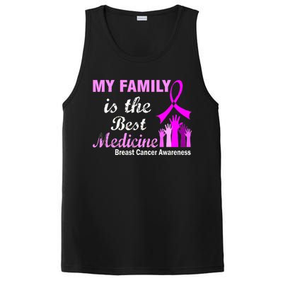 My Family Is The Best Medicine Breast Cancer Awareness PosiCharge Competitor Tank