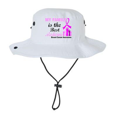 My Family Is The Best Medicine Breast Cancer Awareness Legacy Cool Fit Booney Bucket Hat