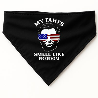 My Farts Smell Like Freedom Abraham Lincoln USA-Made Doggie Bandana