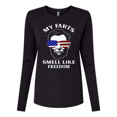 My Farts Smell Like Freedom Abraham Lincoln Womens Cotton Relaxed Long Sleeve T-Shirt