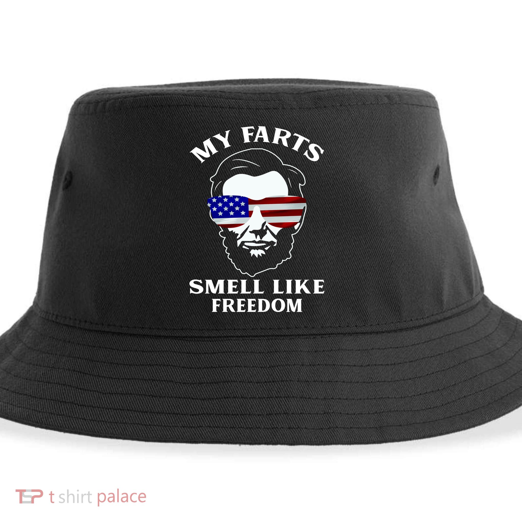 My Farts Smell Like Freedom Abraham Lincoln Sustainable Bucket Hat