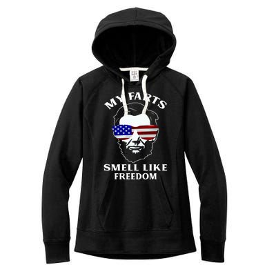 My Farts Smell Like Freedom Abraham Lincoln Women's Fleece Hoodie