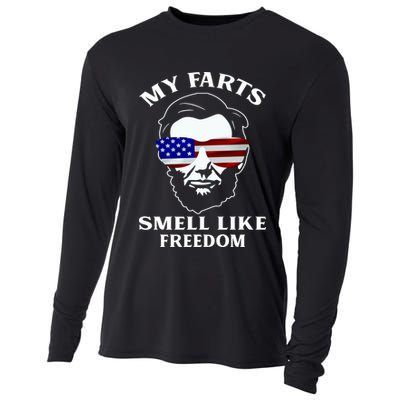 My Farts Smell Like Freedom Abraham Lincoln Cooling Performance Long Sleeve Crew