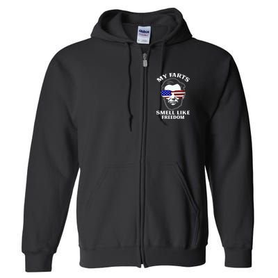 My Farts Smell Like Freedom Abraham Lincoln Full Zip Hoodie