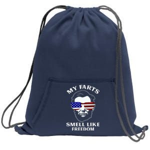 My Farts Smell Like Freedom Abraham Lincoln Sweatshirt Cinch Pack Bag