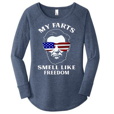 My Farts Smell Like Freedom Abraham Lincoln Women's Perfect Tri Tunic Long Sleeve Shirt