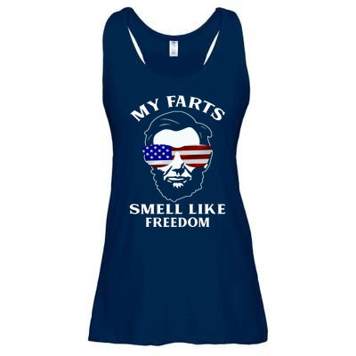 My Farts Smell Like Freedom Abraham Lincoln Ladies Essential Flowy Tank