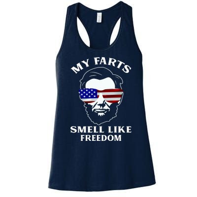 My Farts Smell Like Freedom Abraham Lincoln Women's Racerback Tank