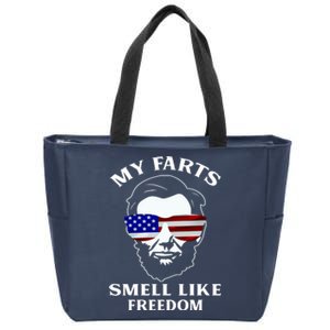 My Farts Smell Like Freedom Abraham Lincoln Zip Tote Bag