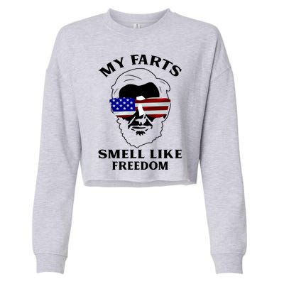 My Farts Smell Like Freedom Abraham Lincoln Cropped Pullover Crew