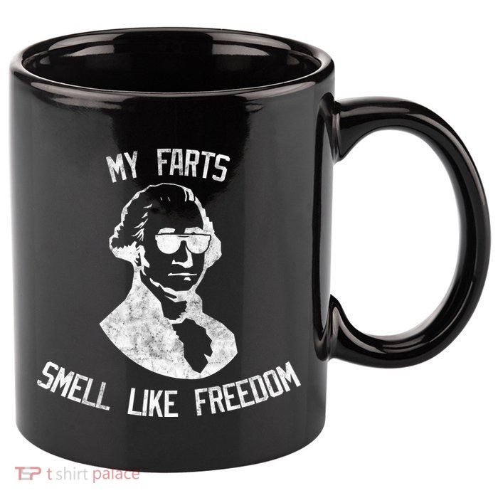 My Farts Smell Like Freedom USA 11oz C Handle Ceramic Mug