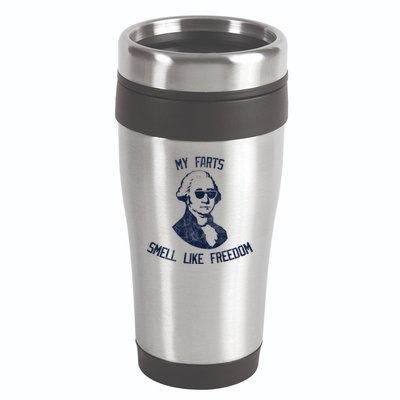 My Farts Smell Like Freedom USA 16oz Travel Tumbler