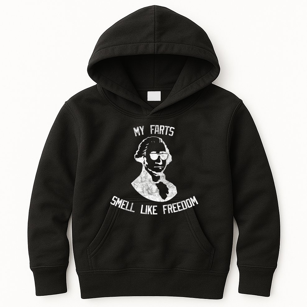 My Farts Smell Like Freedom USA Kids Hoodie