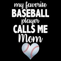 My Favorite Baseball Player Calls Me Mom Cropped Pullover Crew
